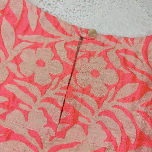 J.Crew Seamed Shell in Pluneria Jacquard Sz 2 - Picture 5 of 15